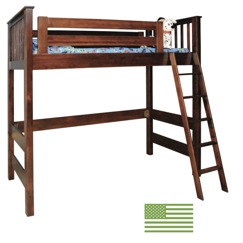 Amish Topeka Open Loft Bed